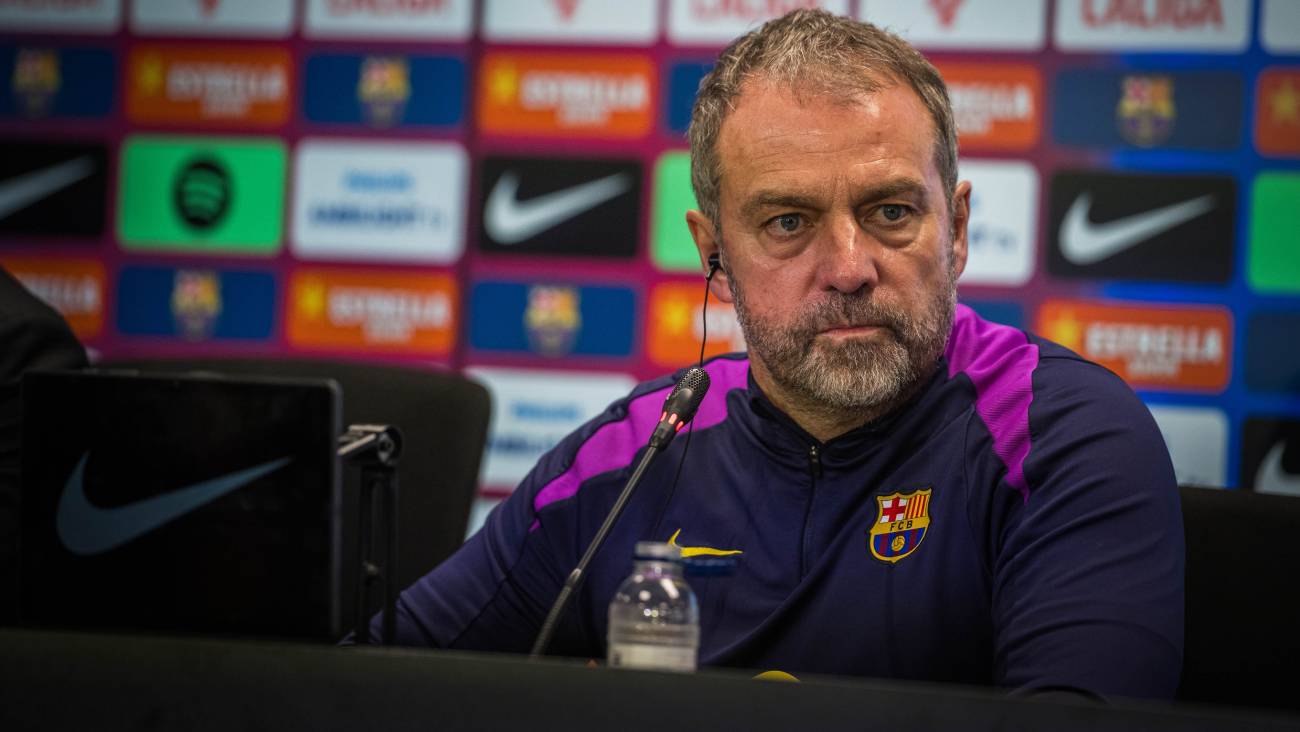 Flick aplaude el adelantamiento de elecciones en el Barça y anticipa el regreso de Araujo al XI