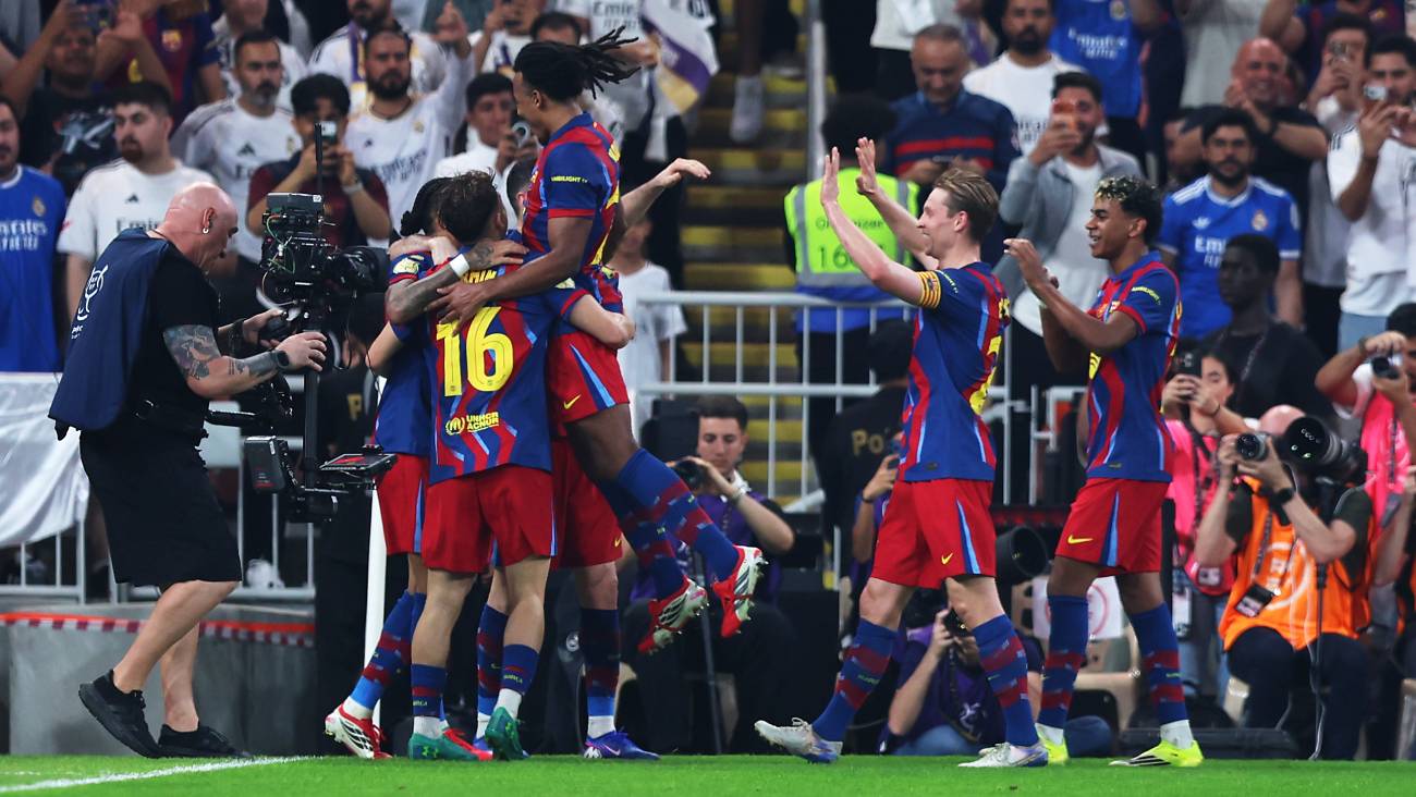 SUPERCAMPEONES: Raphinha preserva la hegemonía del Barça en la Supercopa (3-2)