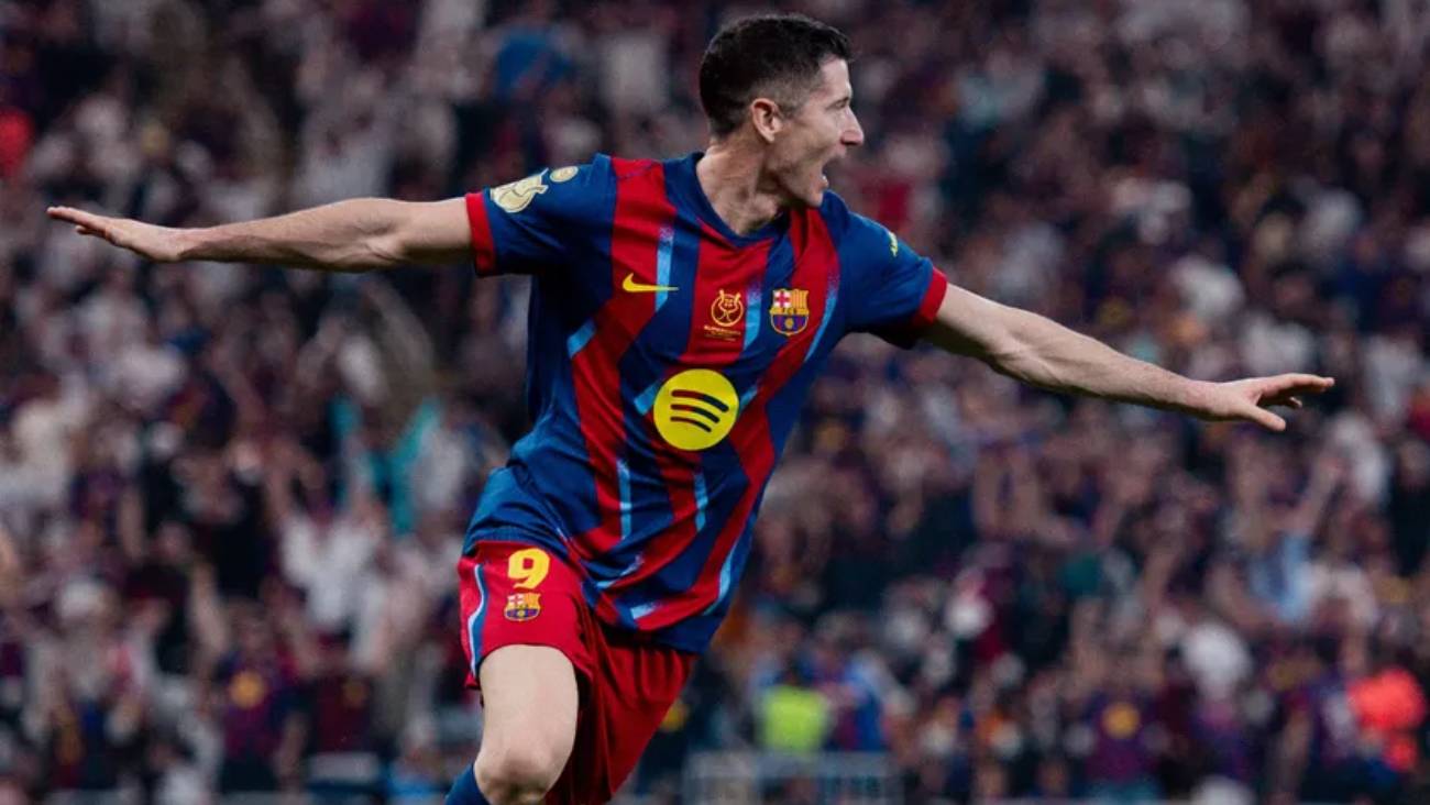 Lewandowski respondió a la confianza de Flick con su ‘clásico’ gol en finales contra el Madrid