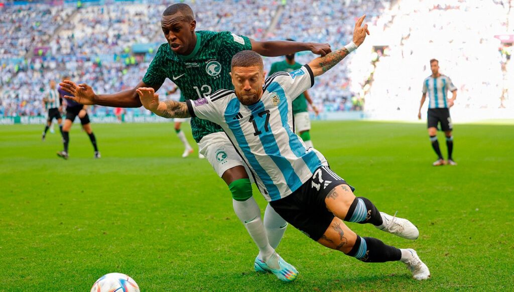 Alejandro Gomez con Argentina ante Arabia Saudí