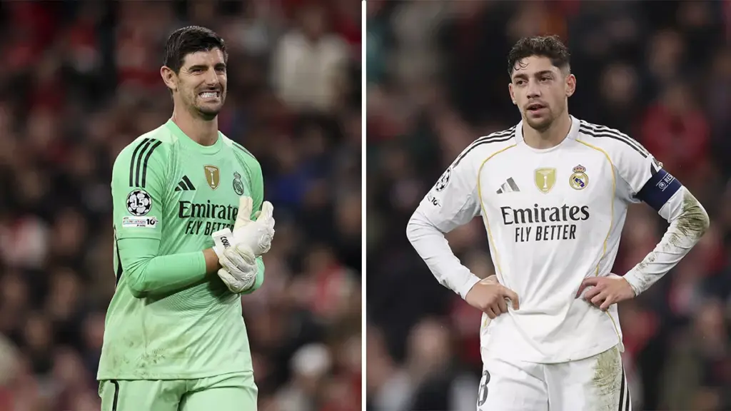 Drama en el Real Madrid: Courtois y Valverde lesionados