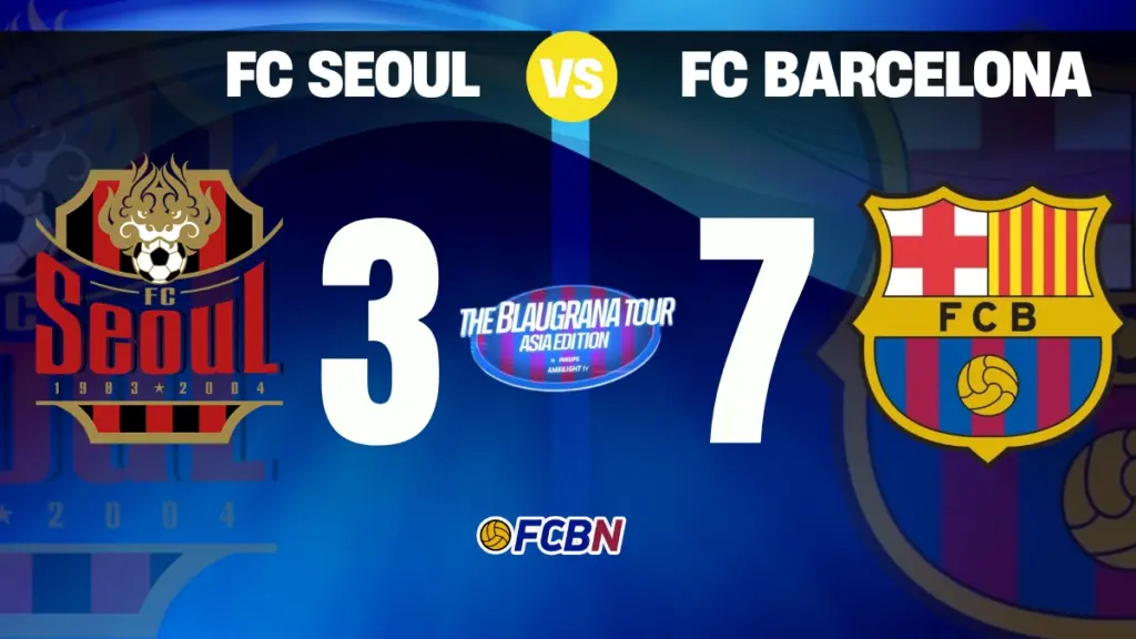 FC Seoul 3-7 FC Barcelona: los de Flick exhiben su pegada en Corea