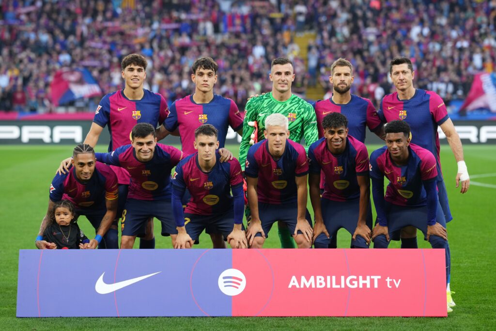 El once del Barça contra el RCD Espanyol