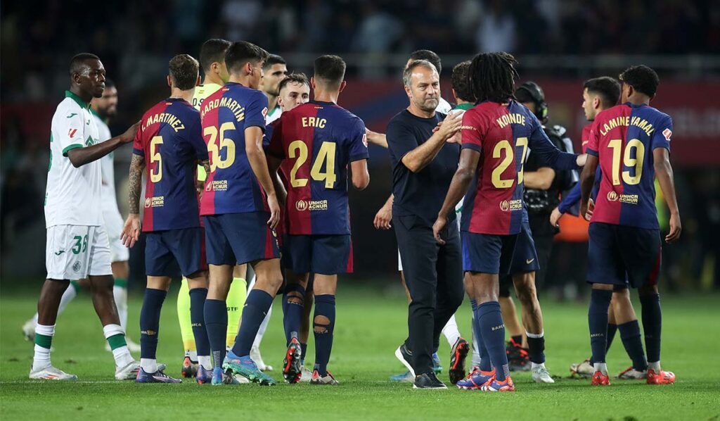 ¡Extraordinario! 15 canteranos de La Masia en el Barça-Getafe