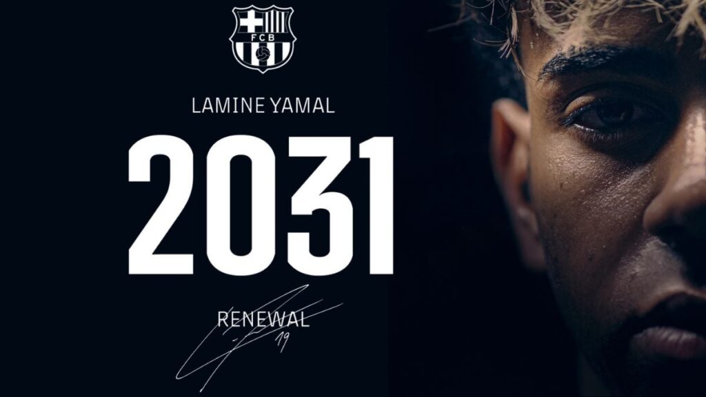OFICIAL: ¡Lamine Yamal renueva con el FC Barcelona hasta 2031!