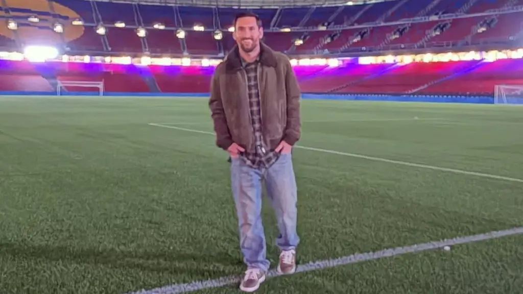 Leo Messi sorprendió al Barça con una visita ‘relámpago’ al Spotify Camp Nou