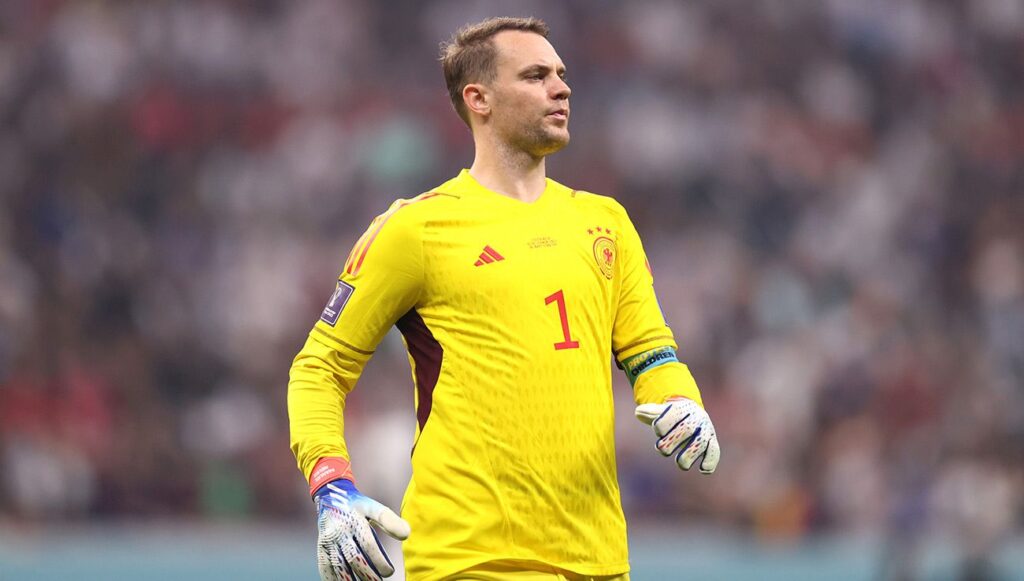 Manuel Neuer durante un partido con Alemania en el Mundial
