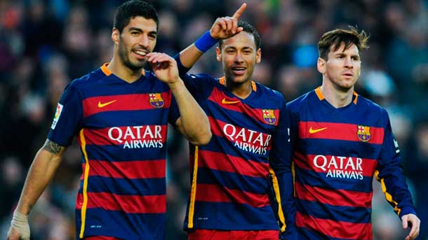 La delantera formada por messi, suárez y neymar sigue haciendo historia y ya llevan por lo menos veinte goles o más cada uno