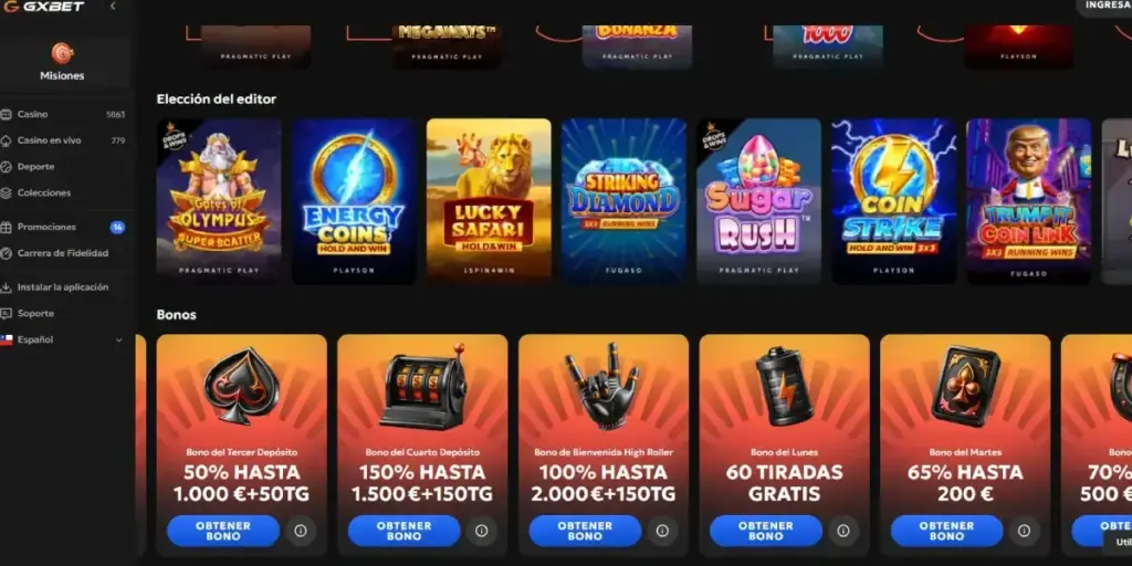 Gxbet - Retiradas sumamente rápidas