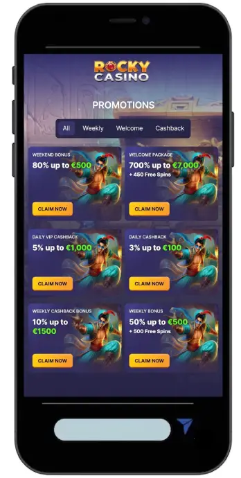 Rocky Casino: Retiradas rápidas y sin comisiones ocultas