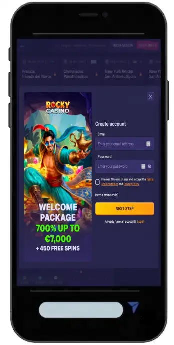 Rocky Casino: Pagos en efectivo al instante sin tarjeta