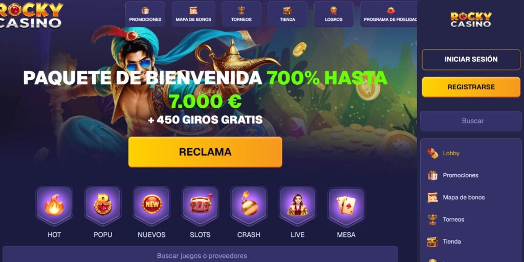 rocky casino minireview