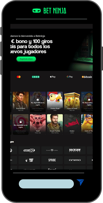 Betninja vista móvil