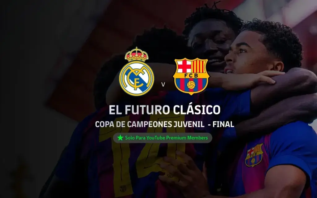 Este domingo hay Clásico: Barça y Madrid se juegan el título juvenil en YouTube
