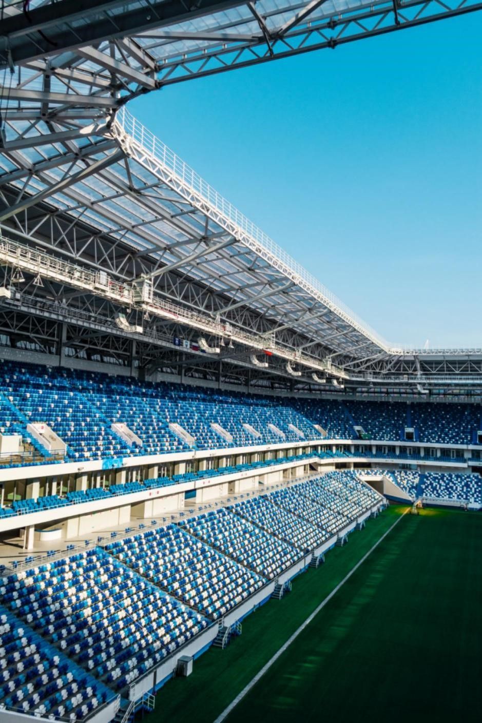 Un estadio de fútbol