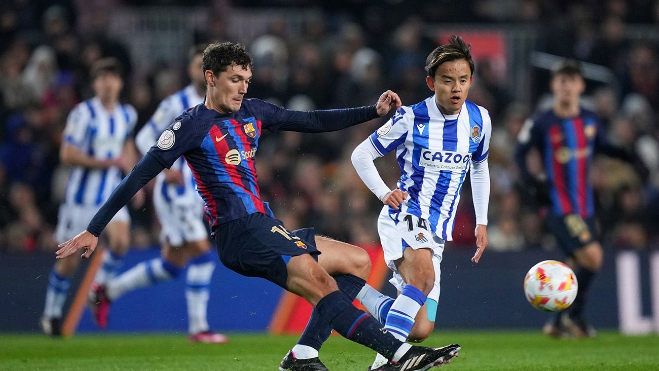 Andreas Christensen ante la Real Sociedad en el Camp Nou Andreas Christensen ante la Real Sociedad en el Camp Nou