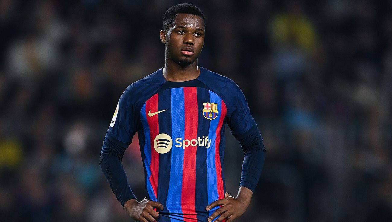 Ansu Fati, en un partido del FC Barcelona Ansu Fati, en un partido del FC Barcelona