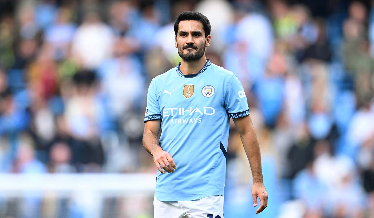 Ílkay Gündogan in a match with Manchester City