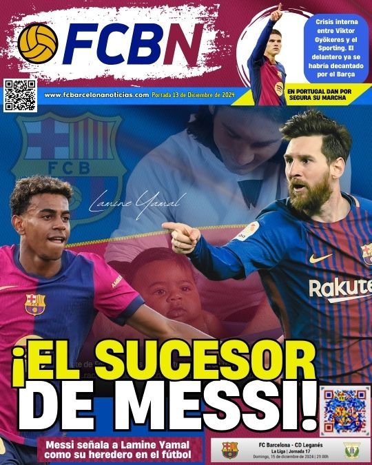 FCBN Cover 13 December 2024 Messi points to Lamine Yamal as his successor