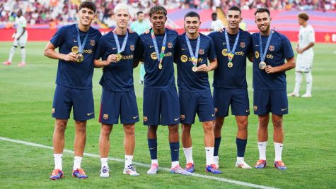 Some of the Barcelona internationals who were crowned champions of Euro 2024 and the football tournament of the Tokyo 2020 Olympic Games