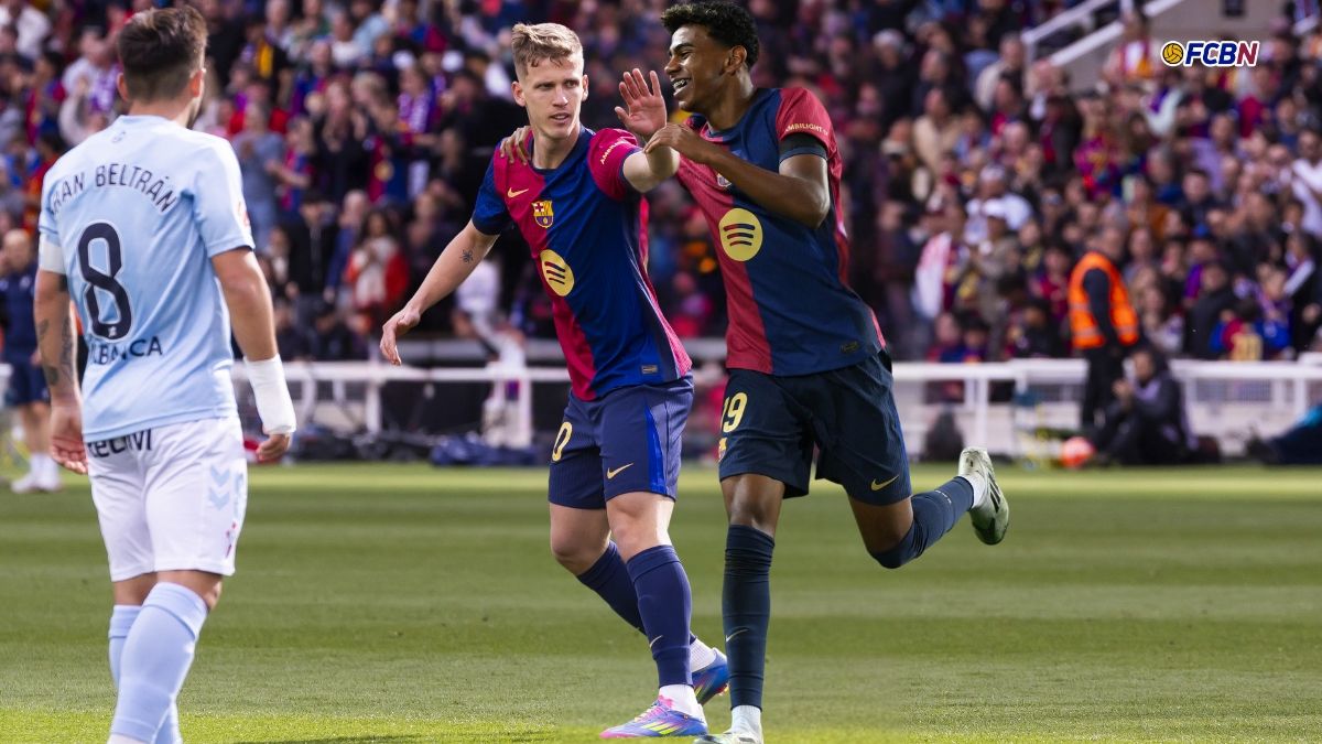 Lamine and Olmo, immediate impact in Barça-Celta
