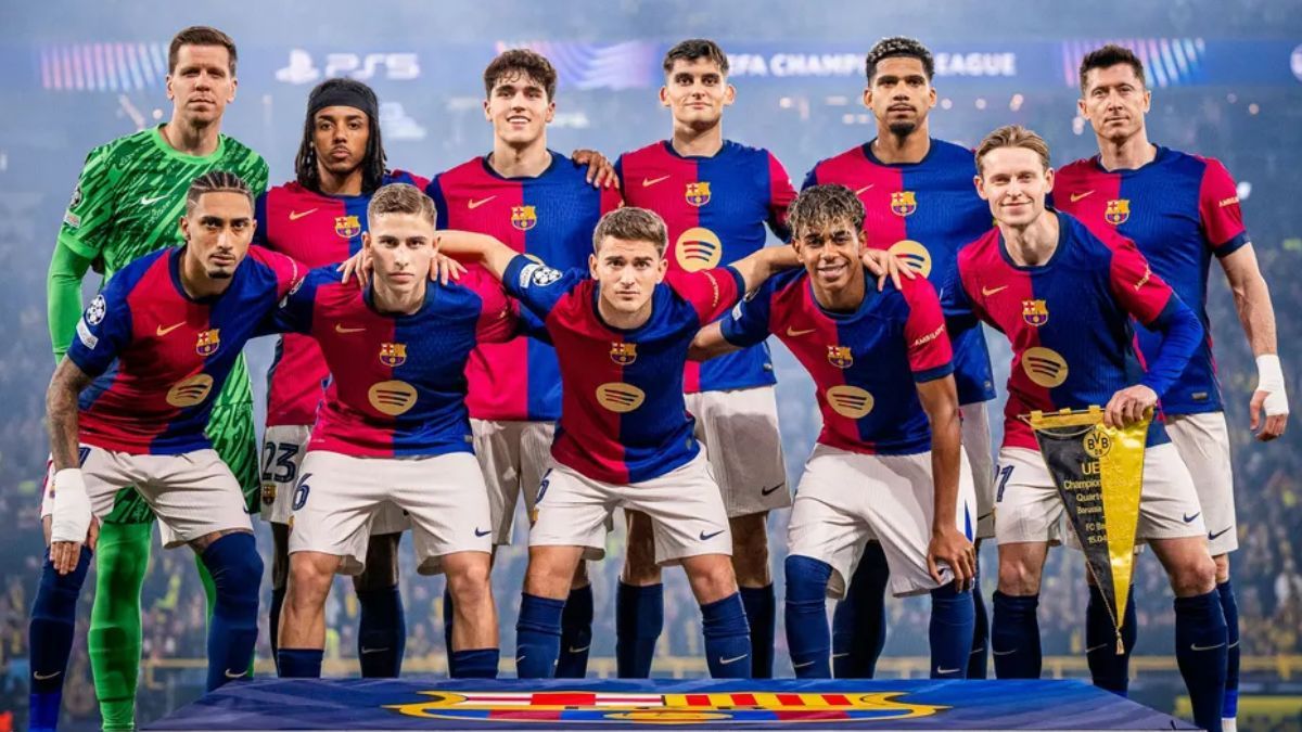 Once del Barcelona en el duelo ante el Borussia Dortmund en la UEFA Champions League