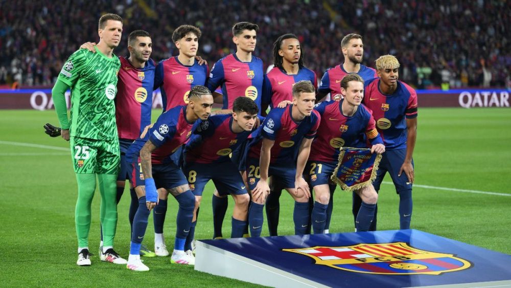 FC Barcelona's starting eleven against Inter Milan in the first leg of the 2024-25 UEFA Champions League semi-finals