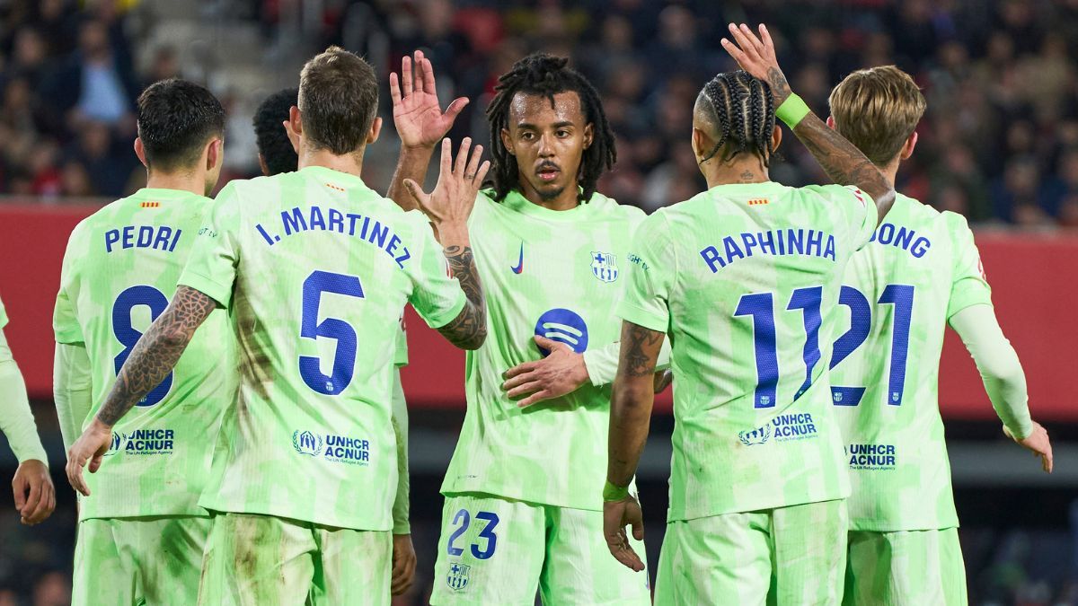 Jugadores del FC Barcelona en el duelo ante el RCD Mallorca en LaLiga EA Sports 2024 25 Jugadores del FC Barcelona en el duelo ante el RCD Mallorca en LaLiga EA Sports 2024 25