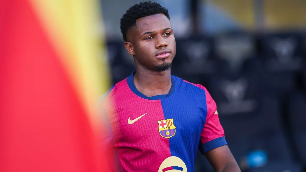 Ansu Fati en el duelo entre el FC Barcelona y el AS Mónaco en el Trofeo Joan Gamper 2024 25 Ansu Fati en el duelo entre el FC Barcelona y el AS Mónaco en el Trofeo Joan Gamper 2024 25