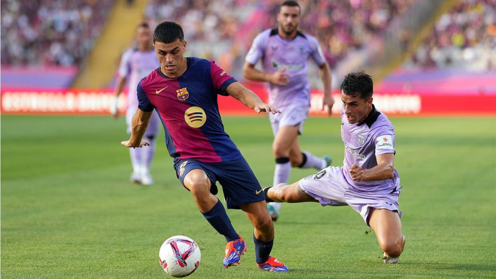 Pedri González during the Barça-Athletic (2-1)