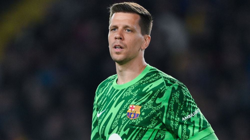 Wojciech Szczesny, goalkeeper of FC Barcelona, in the match between the Catalans and Borussia Dortmund in the UEFA Champions League