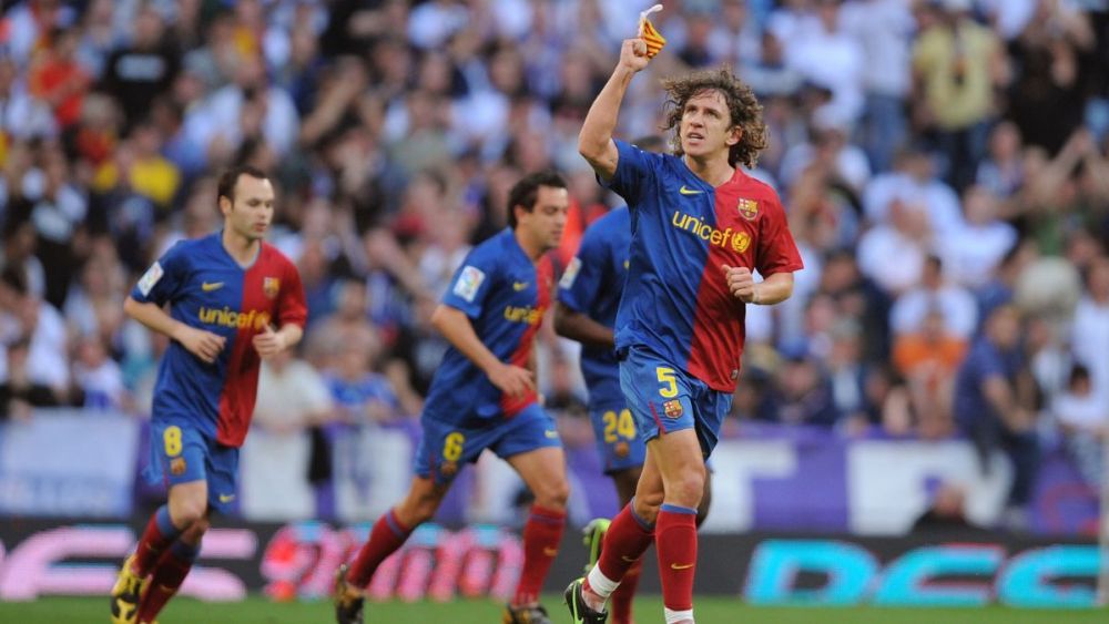Gol de Carles Puyol ante el Real Madrid en el Clásico 2-6 del 2 de mayo de 2009