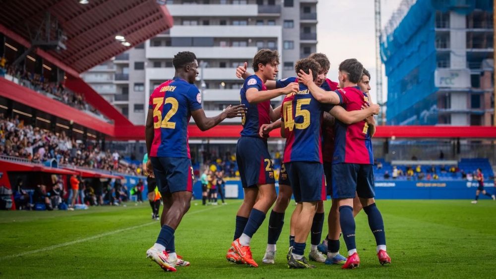 Landry Cephas in a match with Barça Athlètic