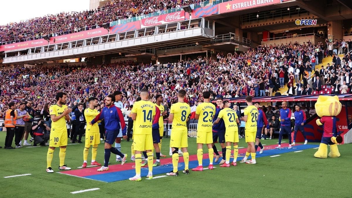 Pasillo del Villarreal al Barcelona campeón de LaLiga 2024 2025