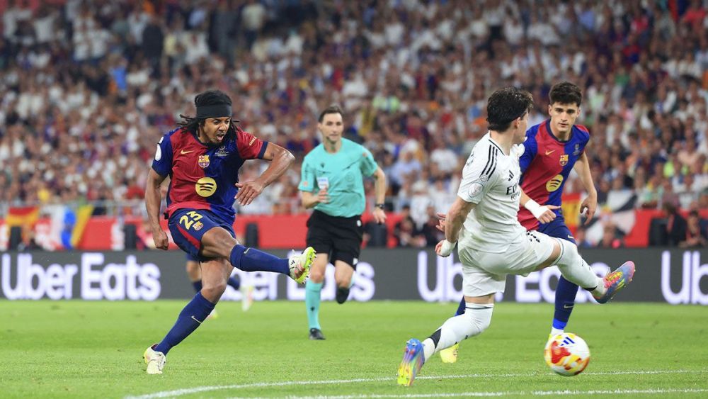 Jules Koundé scored the winning goal for Barça in the Copa del Rey final Jules Koundé scored the winning goal for Barça in the Copa del Rey final