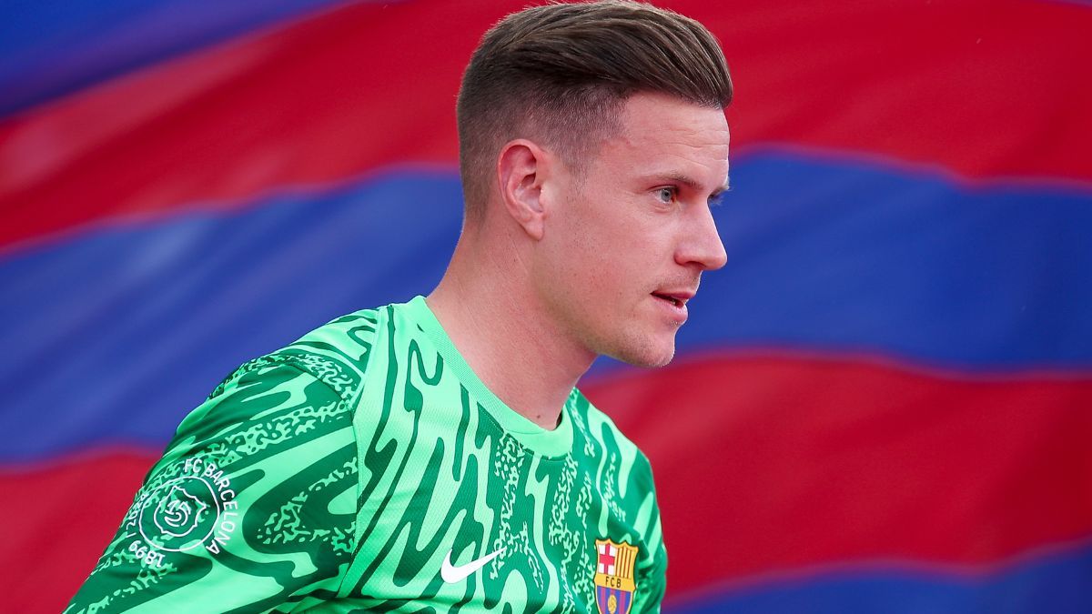 Marc André ter Stegen en el duelo entre el FC Barcelona y el AS Mónaco en el Trofeo Joan Gamper