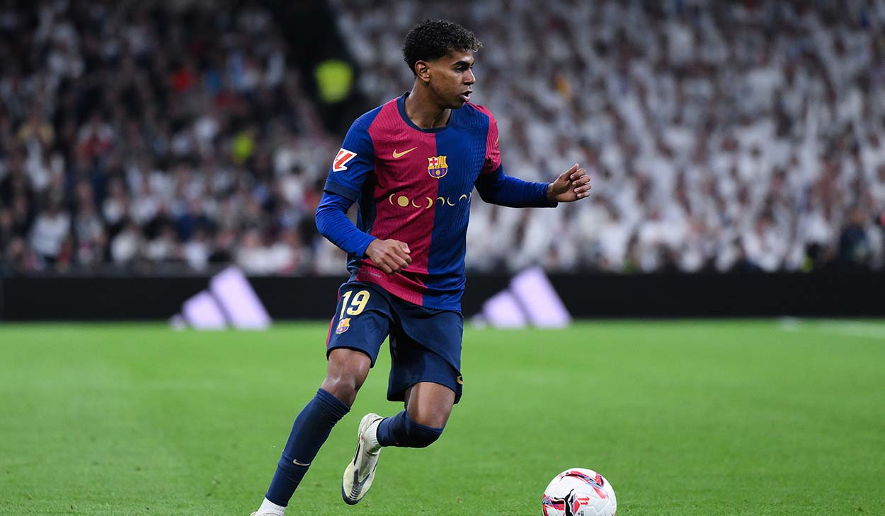 Lamine Yamal during Madrid-Barça (0-4)