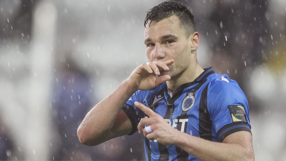 Ferran Jutglà, former Barça player, with Club Brugge