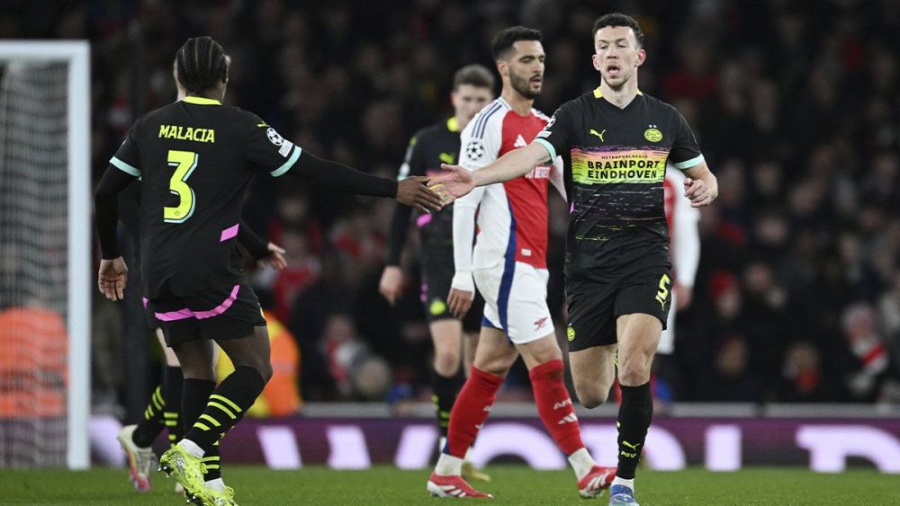 Ivan Perisic, during the Arsenal-PSV Champions League match (2-2)