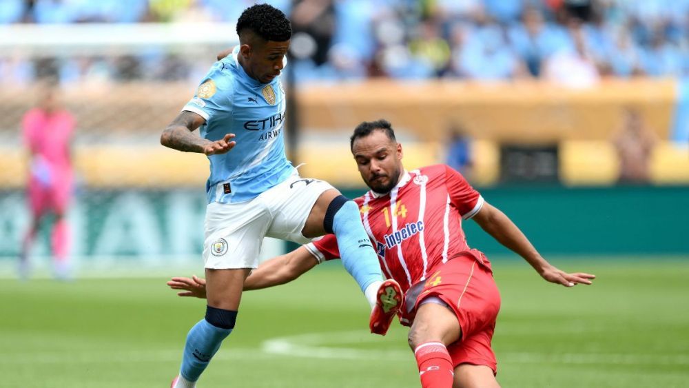 Savinho, the assist provider for Manchester City's first goal against Wydad in the 2025 Club World Cup