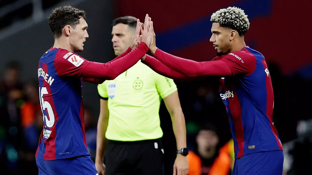 Christensen and Araujo in 23/24 with Barça