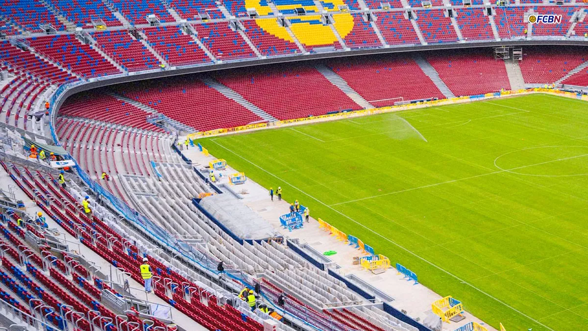 This is how work is progressing on the VIP boxes at the new Spotify Camp Nou