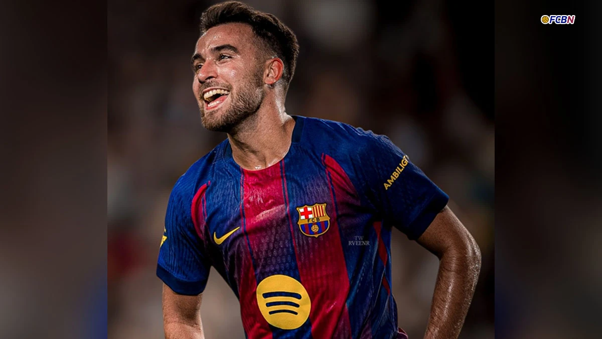 Eric García scores Barça's first goal of the 2025 preseason