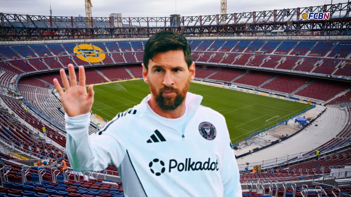 Leo Messi y el nuevo Camp Nou un homenaje que el Barça quiere hacer real