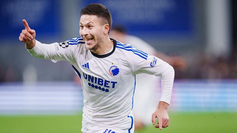 Roony Bardghji celebrating a goal with Copenhagen Roony Bardghji celebrating a goal with Copenhagen