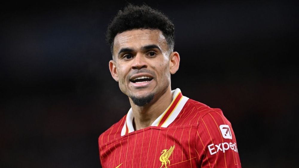 Luis Díaz in the match between Liverpool and Real Madrid in the UEFA Champions League