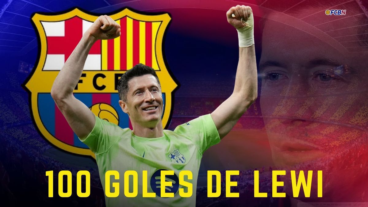 Lewandowski's centenary! The number 9 surpasses 100 goals for Barça against Athletic Bilbao.