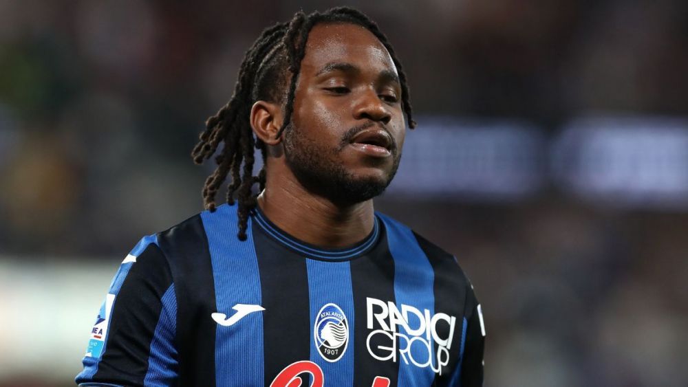 Ademola Lookman in the match between Atalanta and Parma in Serie A