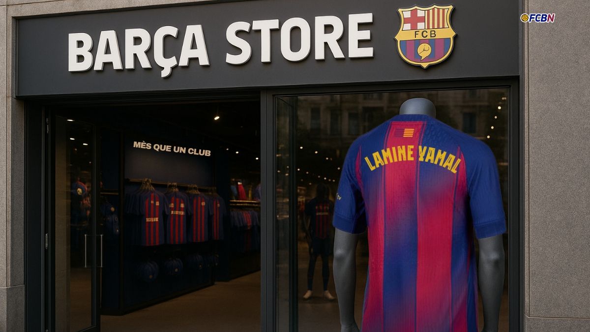 LAMINE YAMAL CAMISETA DORSAL NUMERO 10 TEMPORADA 25 26