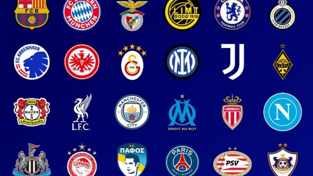 Champions League 2025/26: the 36 qualified teams